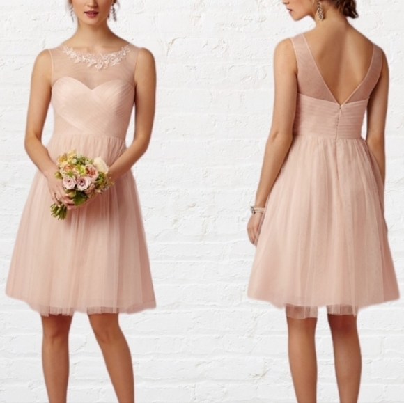 Jenny Yoo Blush Wedding Dress - Picture 2 of 15